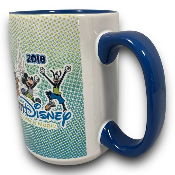 Run Disney Coffee Mug Cup 2018 Every Mile Is Magic Collectible Mickey Goofy - Picture 4 of 9